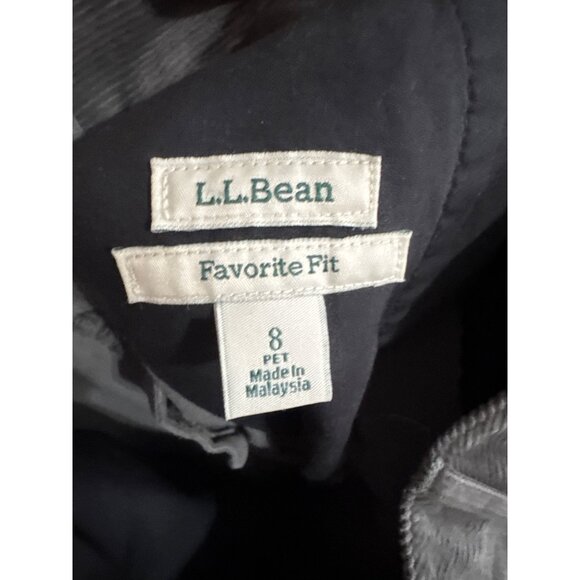 L.L. Bean Favorite Fit Womens Corduroy Pants 8 PET Made In Malaysia 24” inseam - Picture 3 of 6